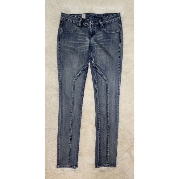 Volcom Pistol Leggings Jeans Womens Size 27 US 5 Blue Denim Casual Pants - Picture 1 of 10